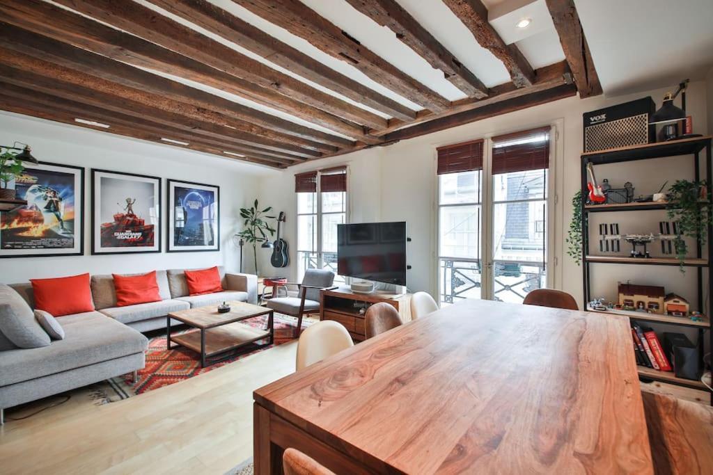 Typical Parisian Duplex#4Pers#Le Marais Apartment Bagian luar foto