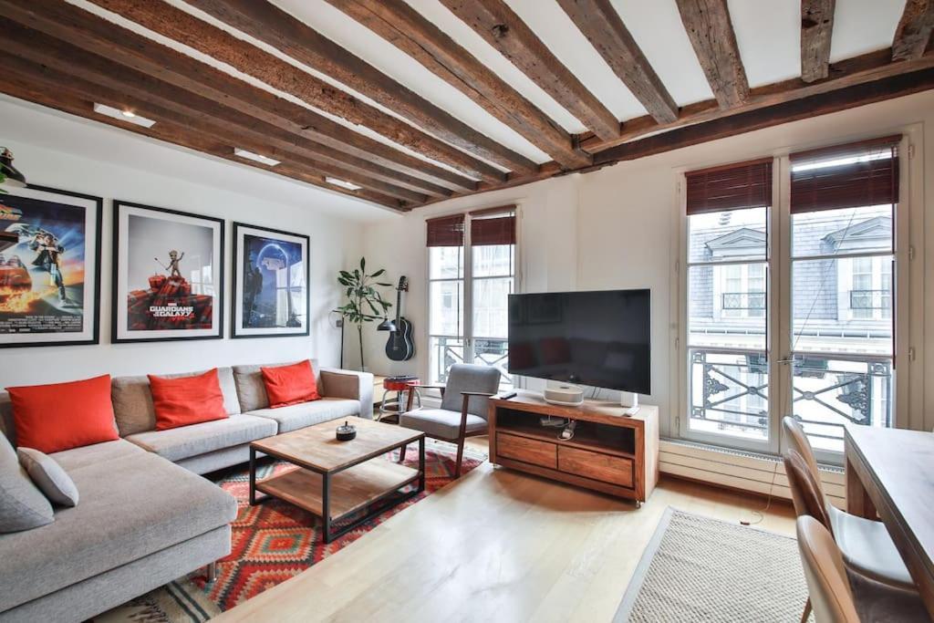 Typical Parisian Duplex#4Pers#Le Marais Apartment Bagian luar foto